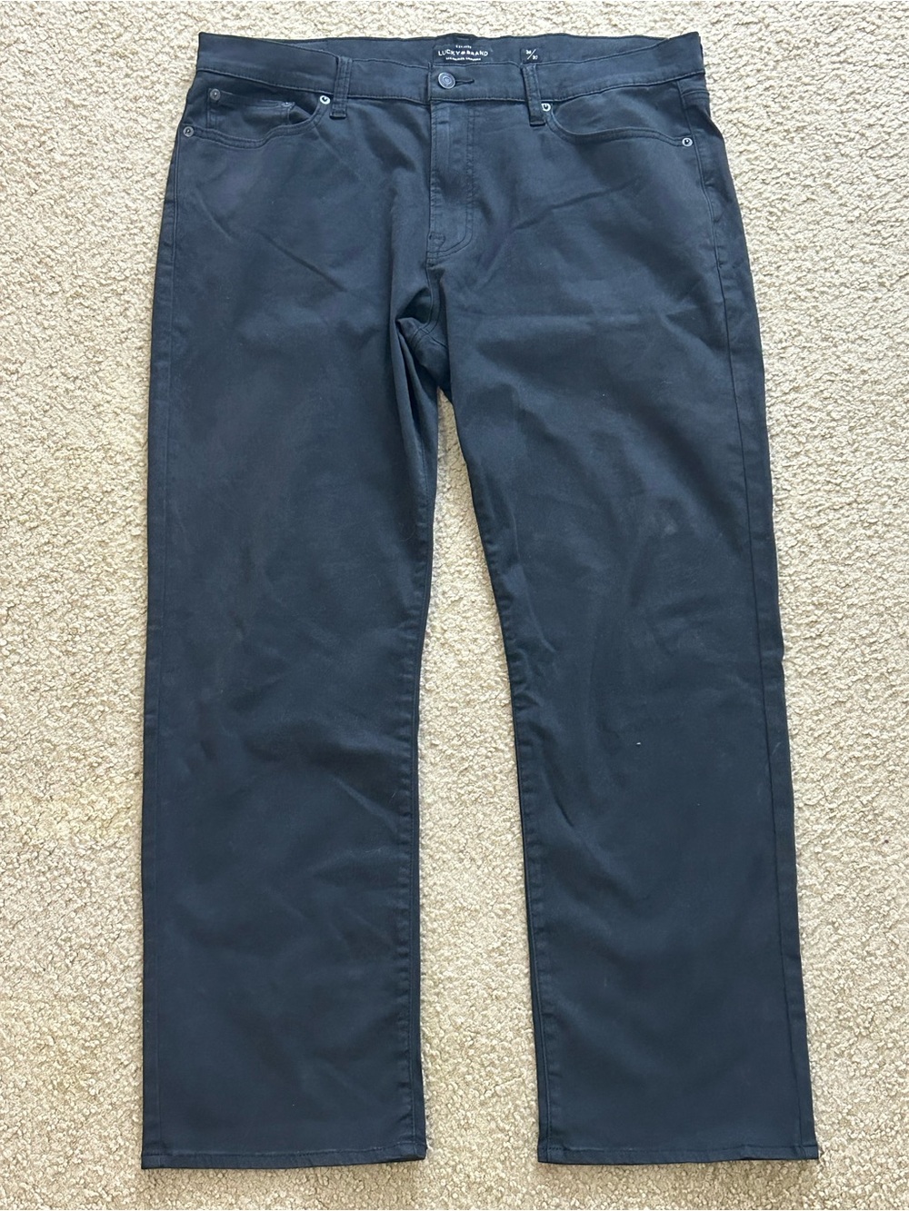 Lucky Brand 363 Straight Coolmax Stretch Jeans Men’s 36x30 Black